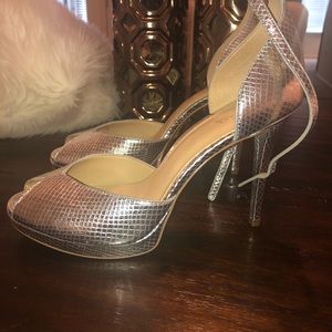 Michael Kors Tiegan Peep Toe Heel Size 9.5